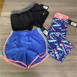 Girls Nike Shorts 3 piece Set - SZ 6/ 6X